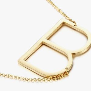 Initial “B” Necklace NEW